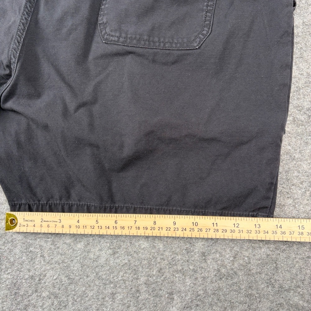 St. John's Bay Cargo Shorts Mens 42 Gray Cotton Elastic Waist Utility Outdoor - Picture 11 of 12